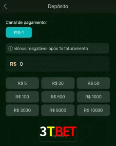 deposits 3TBET